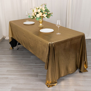 Create Unforgettable Moments with the Antique Gold Elegant Rectangular Tablecloth