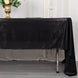 60x126inch Black Shimmer Sequin Dots Polyester Tablecloth, Wrinkle Free Sparkle Glitter