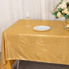 60x126inch Gold Shimmer Sequin Dots Polyester Tablecloth, Wrinkle Free Sparkle Glitter