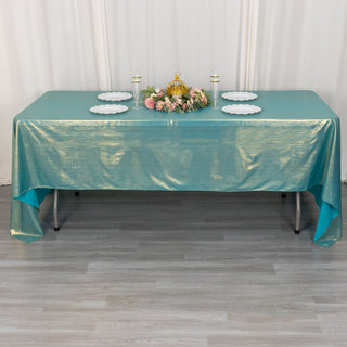 Turquoise Shimmer Sequin Tablecloth for Stunning Event Décor