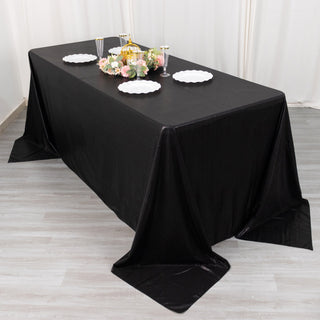 Versatile and Stylish Black Shimmer Sequin Tablecloth
