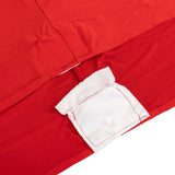 6ft Red Round Stretch Spandex Tablecloth Fitted Table Cover for 72 inch Tables