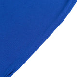 6ft Royal Blue Round Stretch Spandex Tablecloth Fitted Table Cover for 72 inch Tables