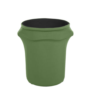 Keep Your Space Neat and Tidy with the Green Stretch Spandex Round Trash Bin Container Cover