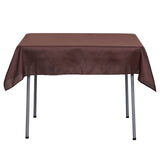 Chocolate Polyester Square Tablecloth 54"x54"