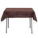54 inches Chocolate Square Polyester Table Overlay