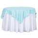 54 inches Blue Square Polyester Table Overlay