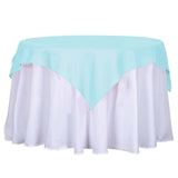 54 inches Blue Square Polyester Table Overlay