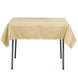 54" Champagne Square Polyester Tablecloth