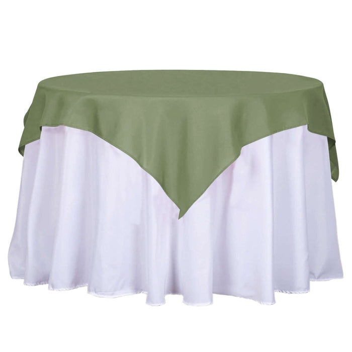 54inch Eucalyptus Sage Green Polyester Square Table Overlay