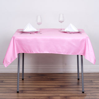 Versatile and Stylish Pink Tablecloth