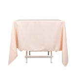 70x70inch Blush Rose Gold 200 GSM Premium Seamless Polyester Square Tablecloth
