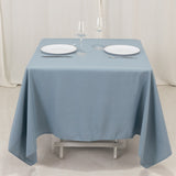 Dusty Blue Premium Seamless Polyester Square Tablecloth 220GSM 70inch