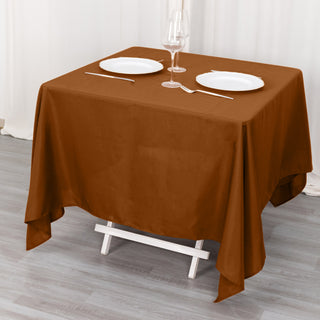 Durable and Stylish Cinnamon Brown Table Linen