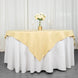 70inch Champagne 200 GSM Seamless Premium Polyester Square Table Overlay