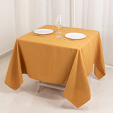 Gold Premium Seamless Polyester Square Tablecloth 220GSM 70inch