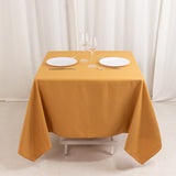 Gold Premium Seamless Polyester Square Tablecloth 220GSM 70inch