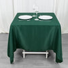 70x70inch Hunter Emerald Green 200 GSM Premium Seamless Polyester Square Tablecloth