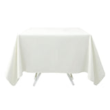 70"x70" Ivory Premium Polyester Square Tablecloth - 220GSM