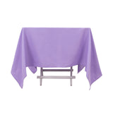 Lavender Lilac Premium Seamless Polyester Square Tablecloth 220GSM 70inch