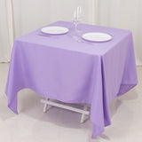 Lavender Lilac Premium Seamless Polyester Square Tablecloth 220GSM 70inch