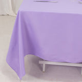 Lavender Lilac Premium Seamless Polyester Square Tablecloth 220GSM 70inch