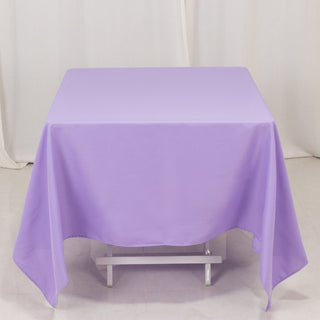 <h3 style="margin-left:0px;"><strong>Elegant Lavender Lilac Polyester Square Tablecloth</strong>