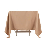 Nude Natural Premium Seamless Polyester Square Tablecloth 220GSM 70inch