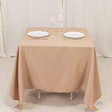 Nude Natural Premium Seamless Polyester Square Tablecloth 220GSM 70inch