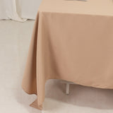 Nude Natural Premium Seamless Polyester Square Tablecloth 220GSM 70inch