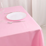 Pink Premium Seamless Polyester Square Table Overlay 220GSM 70inch