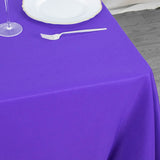 70inch Purple 200 GSM Seamless Premium Polyester Square Tablecloth