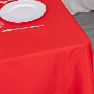 Unleash Your Creativity with the 70"x70" Red Premium Seamless Polyester Square Tablecloth
