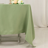 Sage Green Premium Seamless Polyester Square Tablecloth 220GSM 70inch