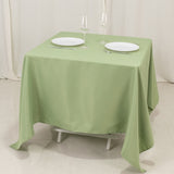 Sage Green Premium Seamless Polyester Square Tablecloth 220GSM 70inch