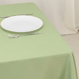 Sage Green Premium Seamless Polyester Square Table Overlay 220GSM 70inch