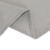 Silver Premium Seamless Polyester Square Table Overlay 220GSM 70inch