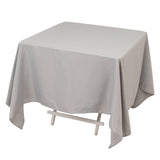 Silver Premium Seamless Polyester Square Tablecloth 220GSM 70inch