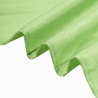 Elevate Your Event Decor with the Apple Green 90"x90" Seamless Square Polyester Table Overlay