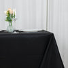 90inch Black 200 GSM Seamless Premium Polyester Square Tablecloth
