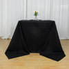 90inch Black 200 GSM Seamless Premium Polyester Square Tablecloth