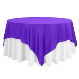 90inch Purple Seamless Square Polyester Table Overlay