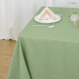 90"x90" Sage Green Square Polyester Table Overlay