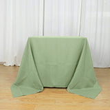 90"x90" Sage Green Square Polyester Table Overlay