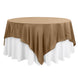 90inch Taupe Seamless Square Polyester Table Overlay