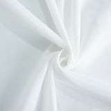 90inch White 200 GSM Seamless Premium Polyester Square Tablecloth#whtbkgd