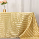 90x132inch Champagne Satin Stripe Seamless Rectangular Tablecloth
