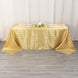 90x132inch Champagne Satin Stripe Seamless Rectangular Tablecloth