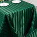 90x132inch Hunter Emerald Green Satin Stripe Seamless Rectangular Tablecloth
