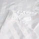 90x132inch White Satin Stripe Seamless Rectangular Tablecloth